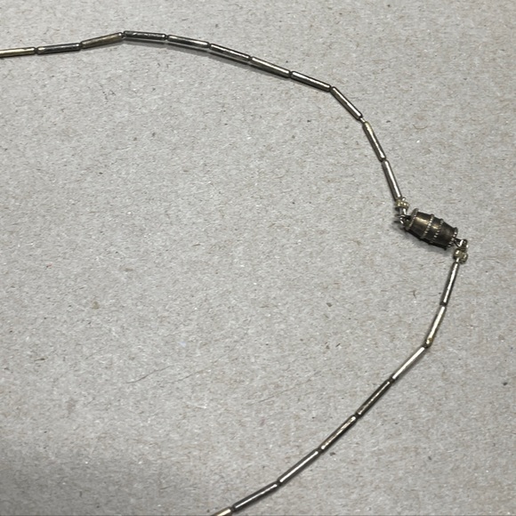 Trading Post Sterling & Turquoise Mop Necklace 18 - Picture 4 of 5